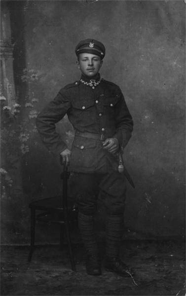 Florian Piłasiewicz w 33pp w Łomży 1919 r.